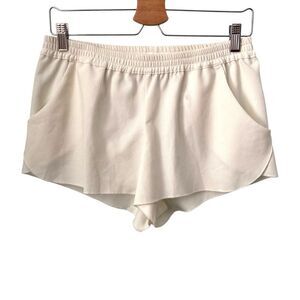 Sam & Lavi White Cream Shorts in Size Small Made in USA with Front Pockets